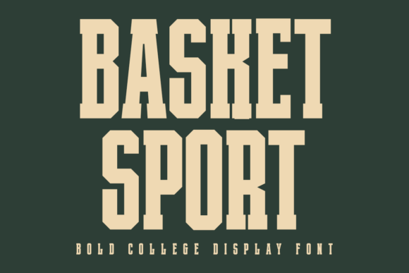 Basket Sport: The College Display Font for Bold Branding