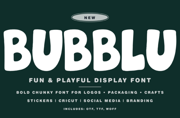 Bubblu: The Playful Display Font for Impactful Branding