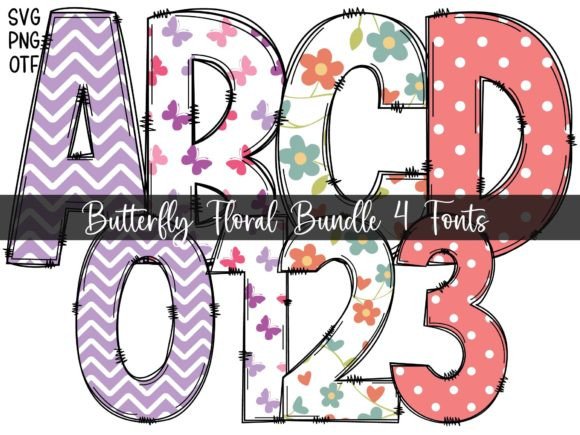 Butterfly Floral: The Whimsical Font for Heartfelt Design