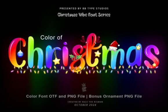Color of Christmas: A Festive Font for Your Holiday Creations