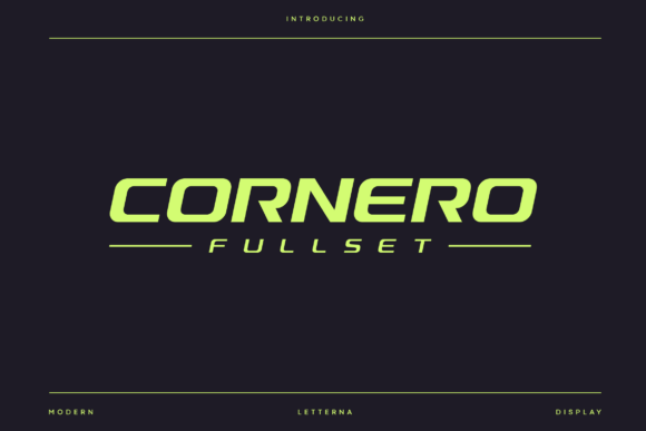 Cornero: A Modern Display Typeface for High-Impact Branding