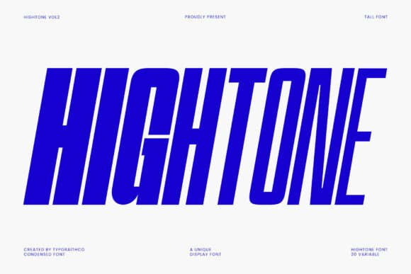 Hightone Family: A Modern Edge for Your Visuals