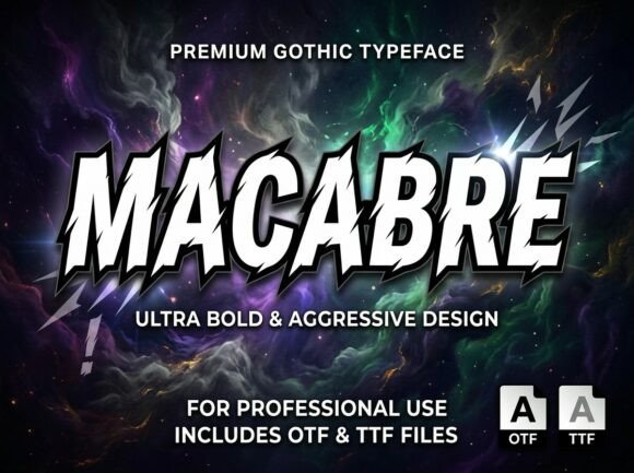 Macabre: Unleash Raw Intensity in Your Visual Design