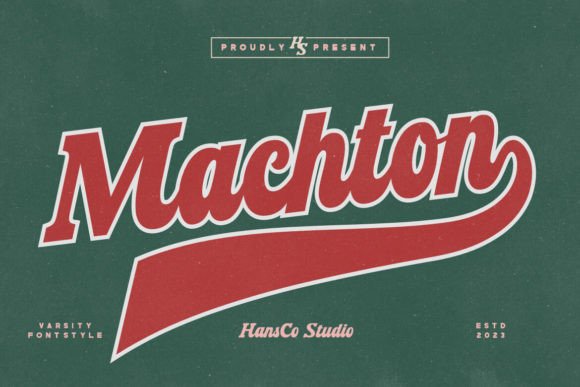 Machton: The Modern Varsity Font for Bold Branding