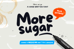 More Sugar: A Handwritten Font That Adds Instant Personality