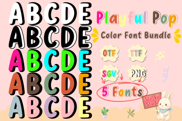 Playful Pop: The Ultimate Font Bundle for Vibrant Designs