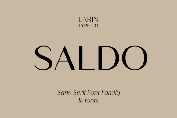Saldo: The Clean, Modern Sans-Serif for Professional Design