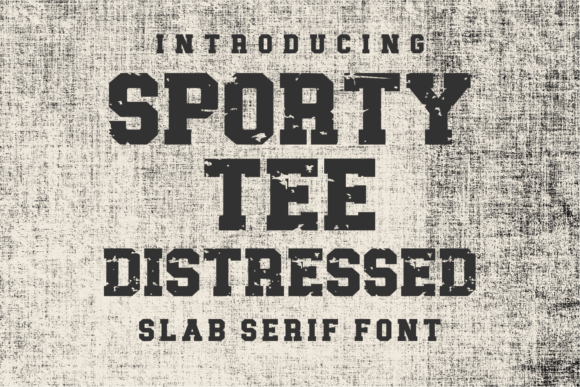 Sporty Tee Distressed: A Font with Built-In Attitude