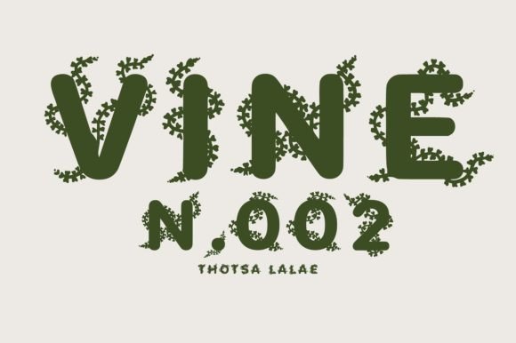 Vine N.002: The Botanical Typeface for Modern Projects