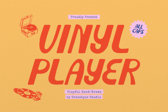 Vinyl Player: Groovy Fonts for Retro Modern Branding